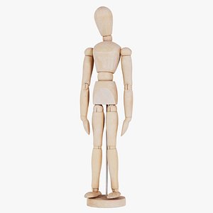 Wooden Mannequin Pose 07 Remastered