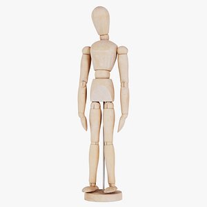 Wooden Mannequin Pose 07 Remastered