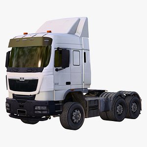 Euro Semi Truck Low Poly M1