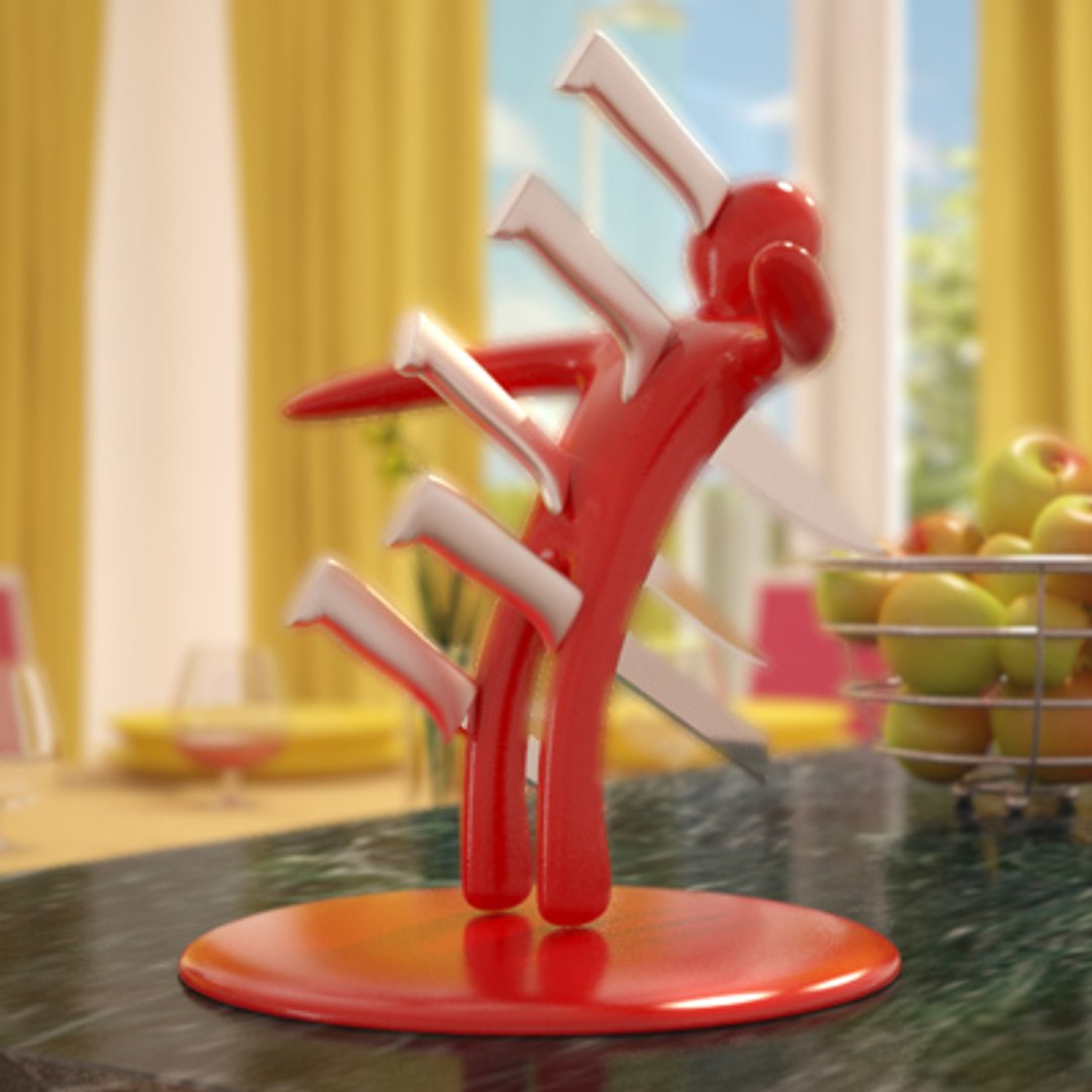 Knife Holder Knives 3d Max