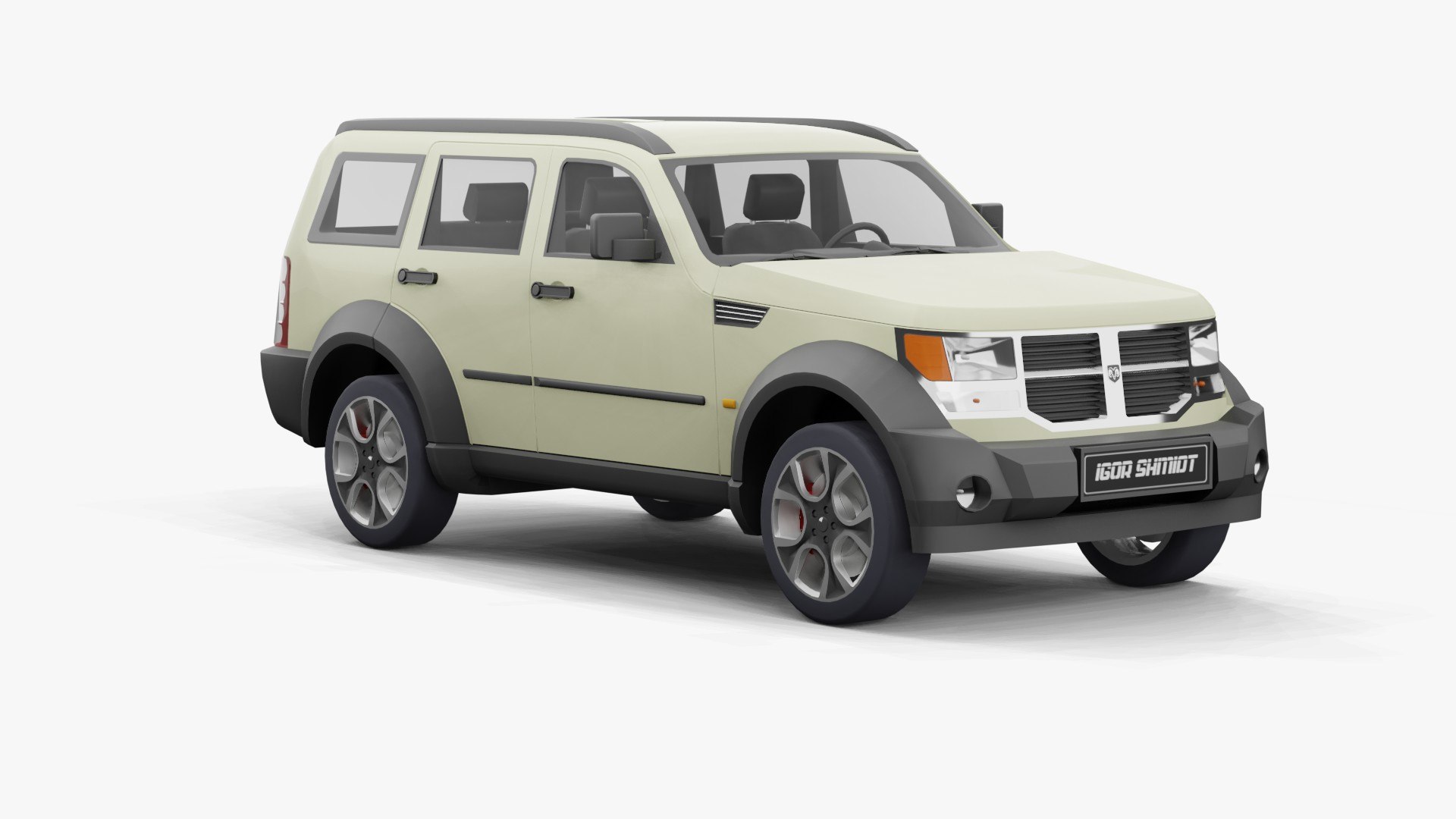 Dodge Nitro 2008 Lowpoly 3D Model - TurboSquid 1965379