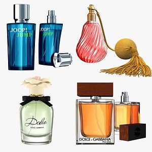 perfumes modeled 3d 3ds