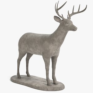 3D deer statue