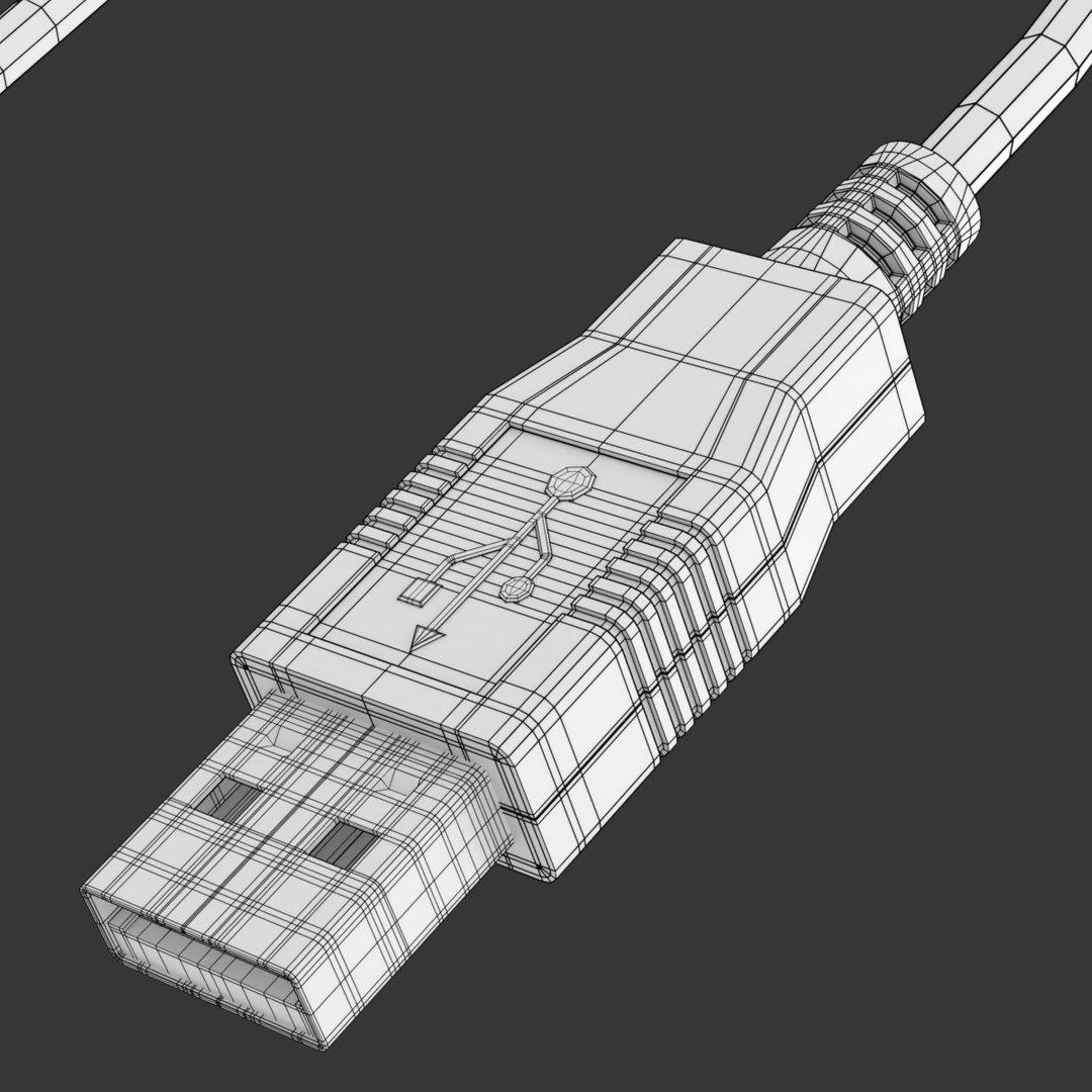 3D Plug Usb Type Model - TurboSquid 1315220