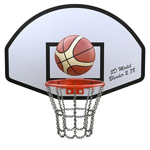 Basketball Hoop With Chain Net and Basket Ball