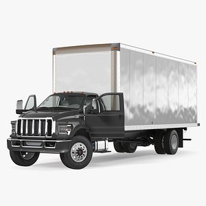 3D straight truck vehicle generic