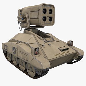 Sci-fi Rockets Drone Tank Concept