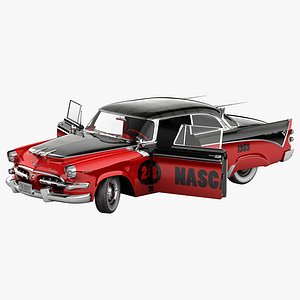 Dodge Royal Golden Lancer 1956 4 Rigged