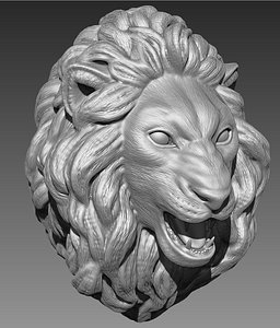 lion head 3D model