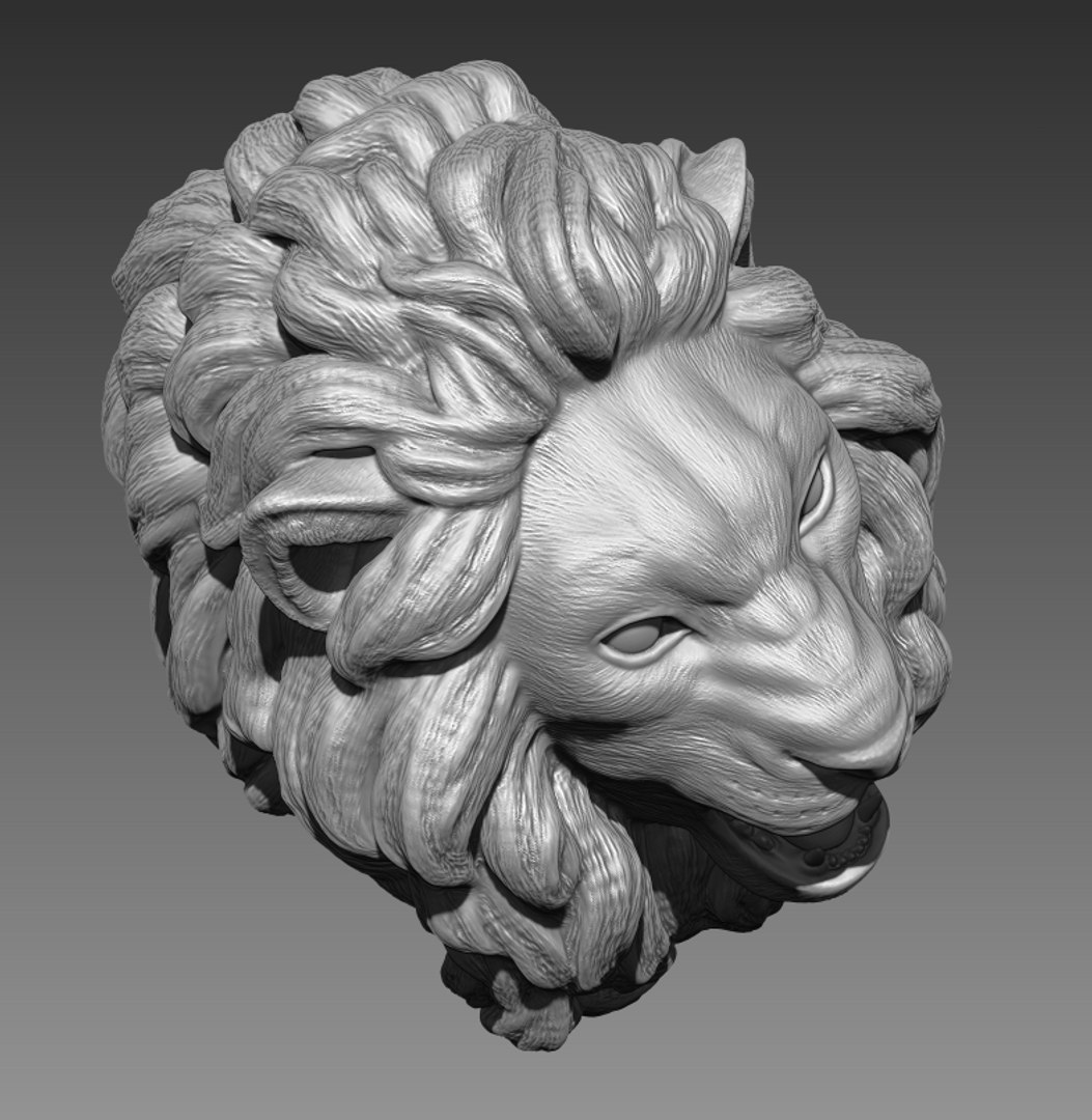 Lion head 3D model - TurboSquid 1190920