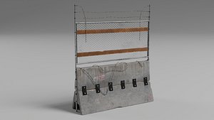 Concrete Barrier - Fence