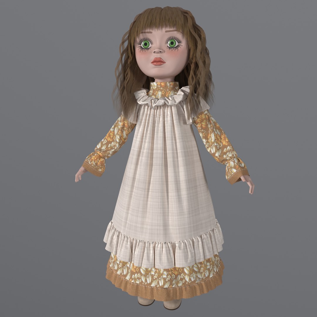 Porcelain Girl Doll People Figure Model - TurboSquid 2080414