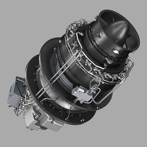 3d turboshaft engine vk-800v model