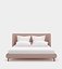 Bed with round headboard