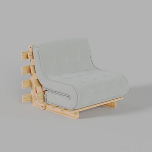 Futon Bed Chair 3D