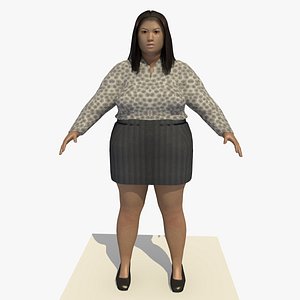 3d model realistically asian woman clothed