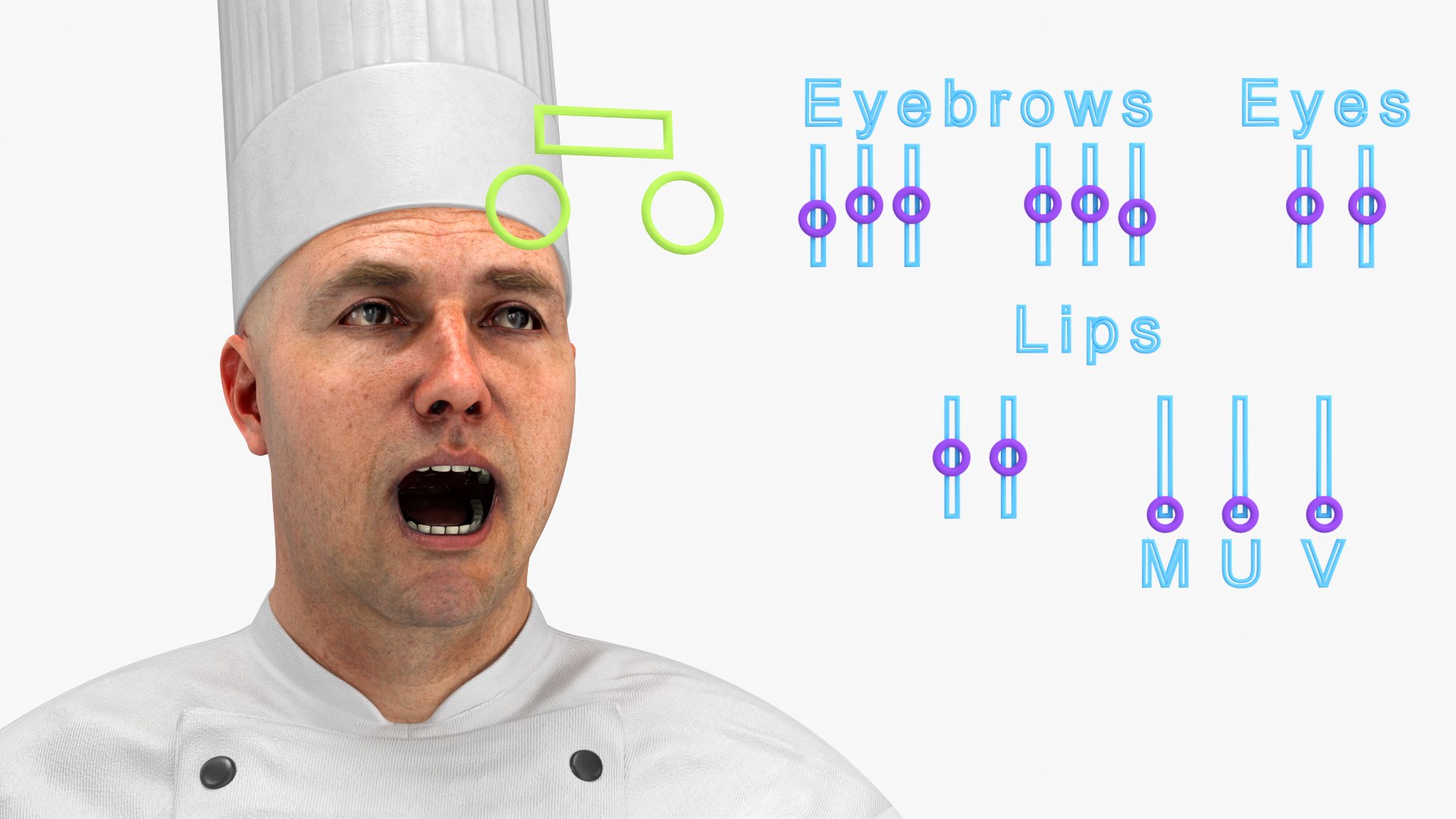 Chef Rigged Model - TurboSquid 2326343