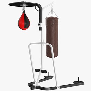 real punching bag stand model