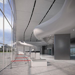 3D model Futuristic Lobby