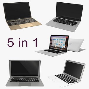 MacBooks 3D Models Collection 2