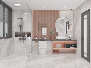 Modern Bath Room - 011 3D model