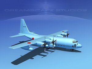 3d cargo lockheed c-130 hercules air