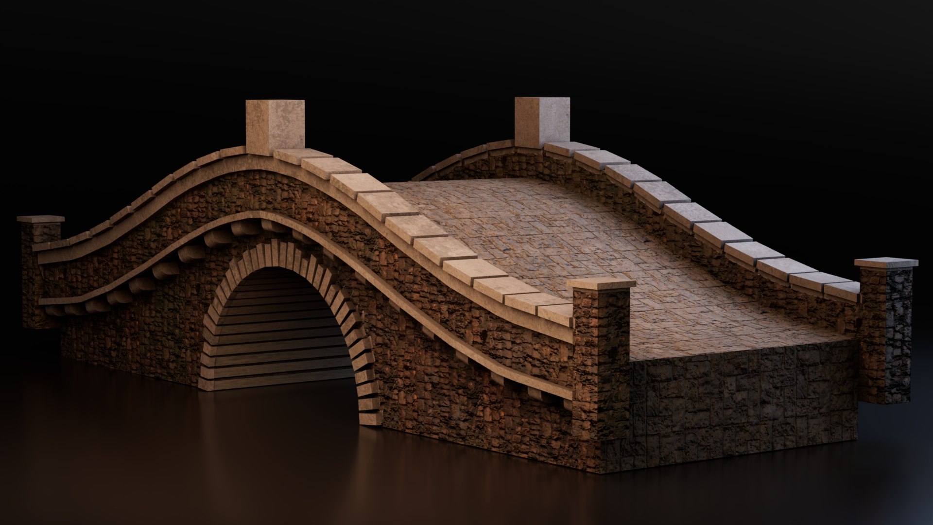 Medieval Bridge 3D Model - TurboSquid 2406170