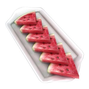 Watermelon Slices low poly