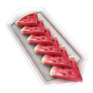 Watermelon Slices low poly
