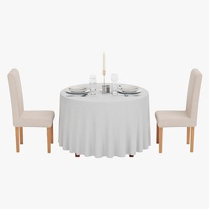 Restaurant Table Full 3