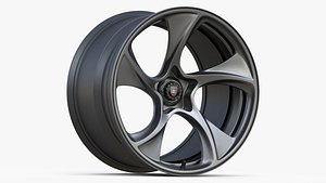 Wheel HRE 522M Center Lock 3D model