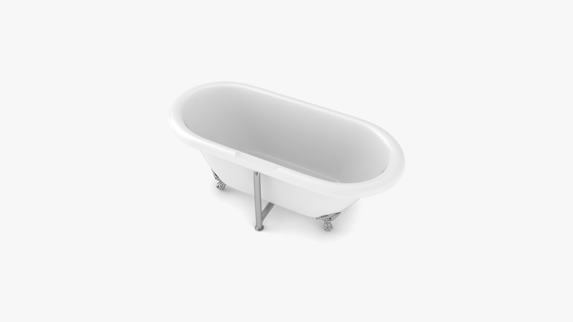 3D Streamline Clawfoot Bath TurboSquid 2096023