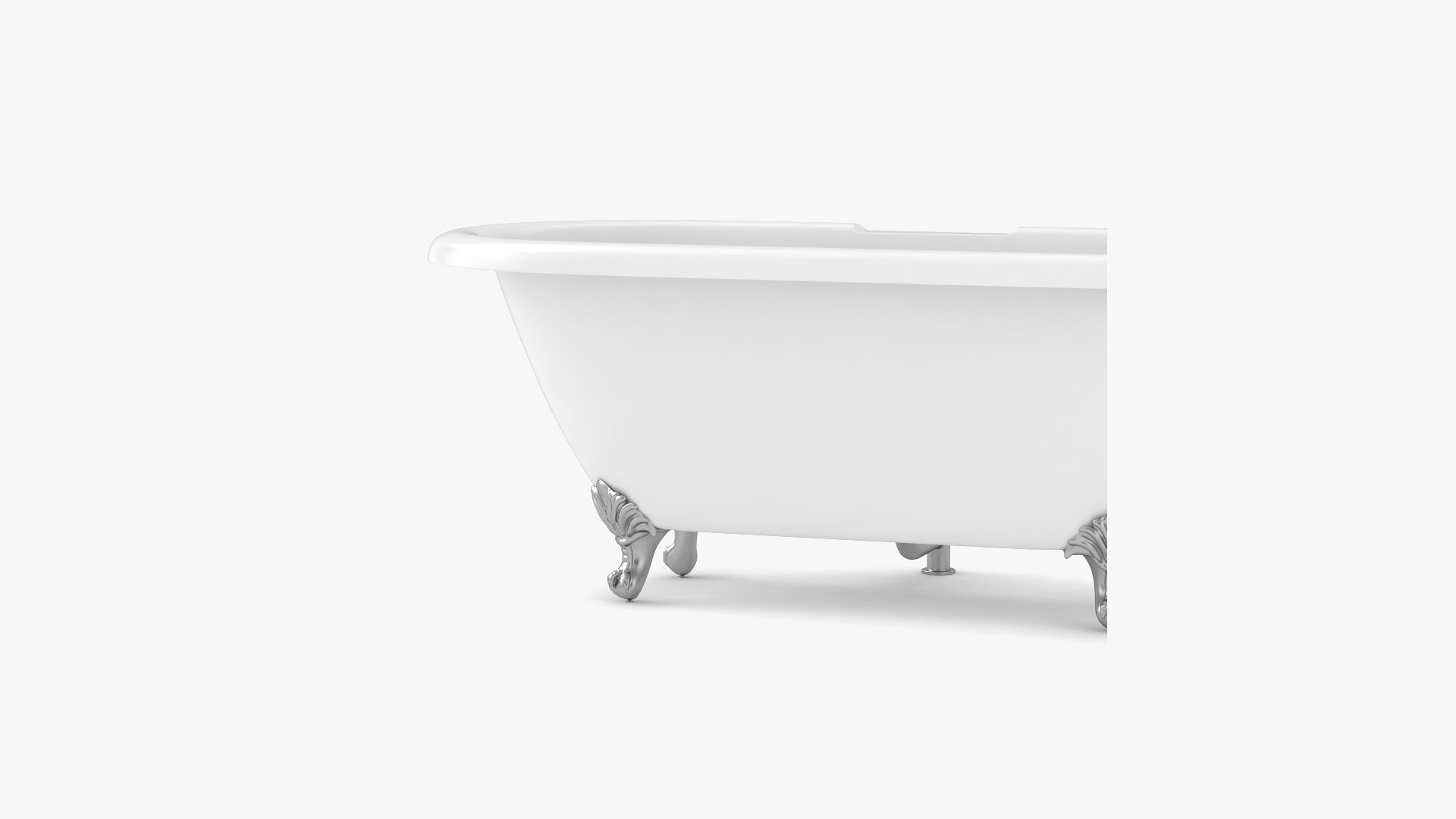 3D Streamline Clawfoot Bath TurboSquid 2096023