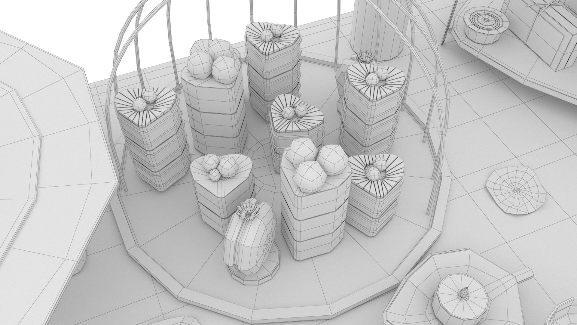 Pastry Table 3D Model - TurboSquid 2091029
