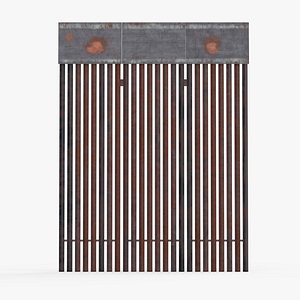 Trump Border Wall 3D model