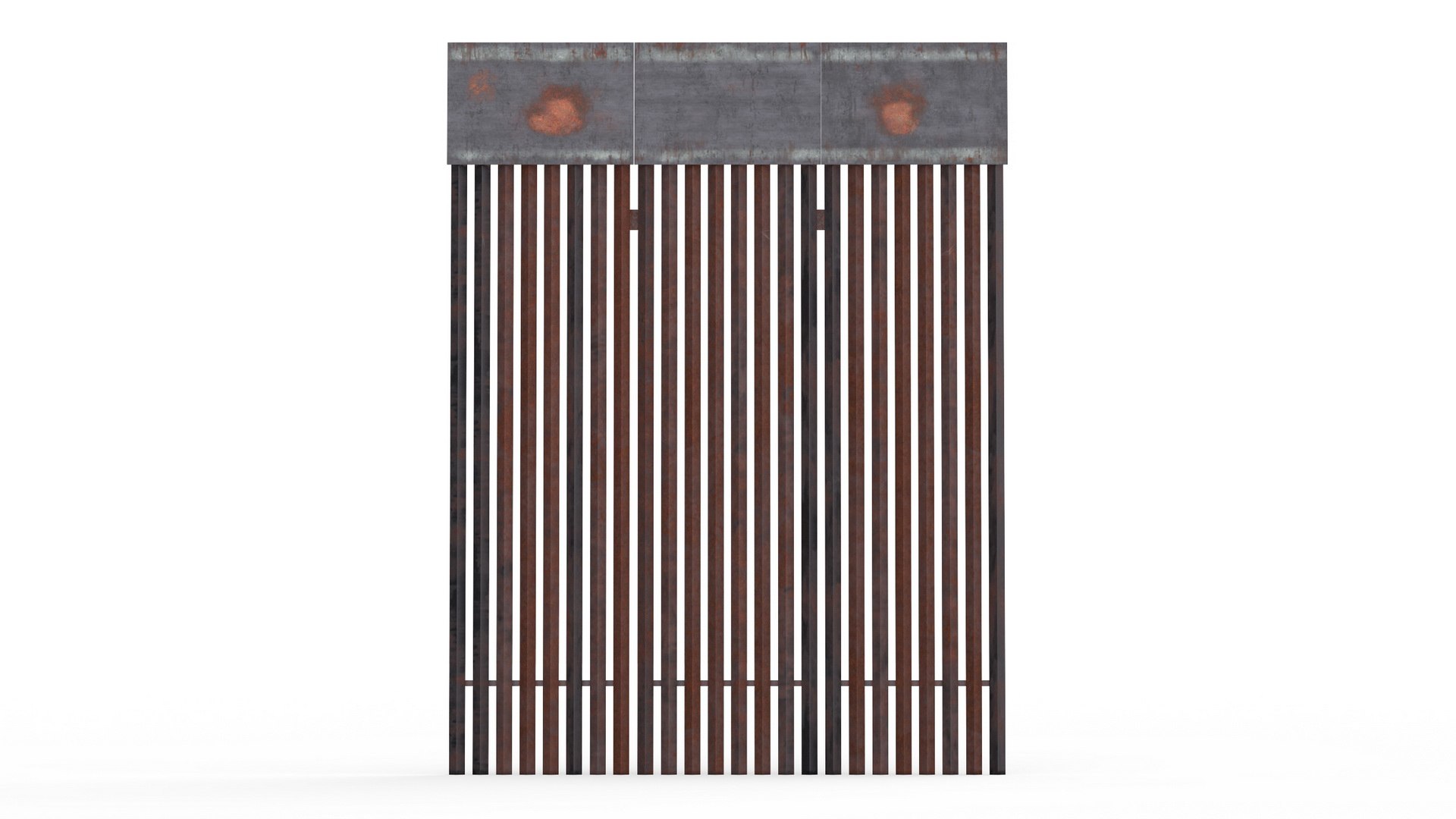 Trump Border Wall 3D model preview