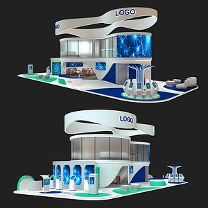 Exhibition Booth Tech G01 3D model