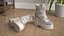 Botines de plataforma con cordones AOGULA color beige