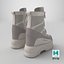 Botines de plataforma con cordones AOGULA color beige