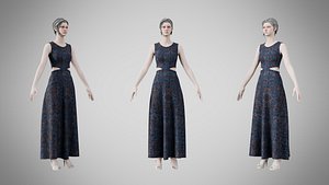 Dress 31 Neon Circuit Blocks