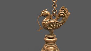 hanging oil lamp 3D