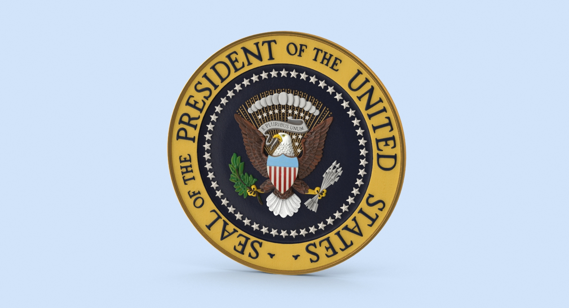 3d Model Presidential Seal
