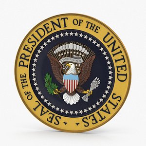 3d model presidential-seal