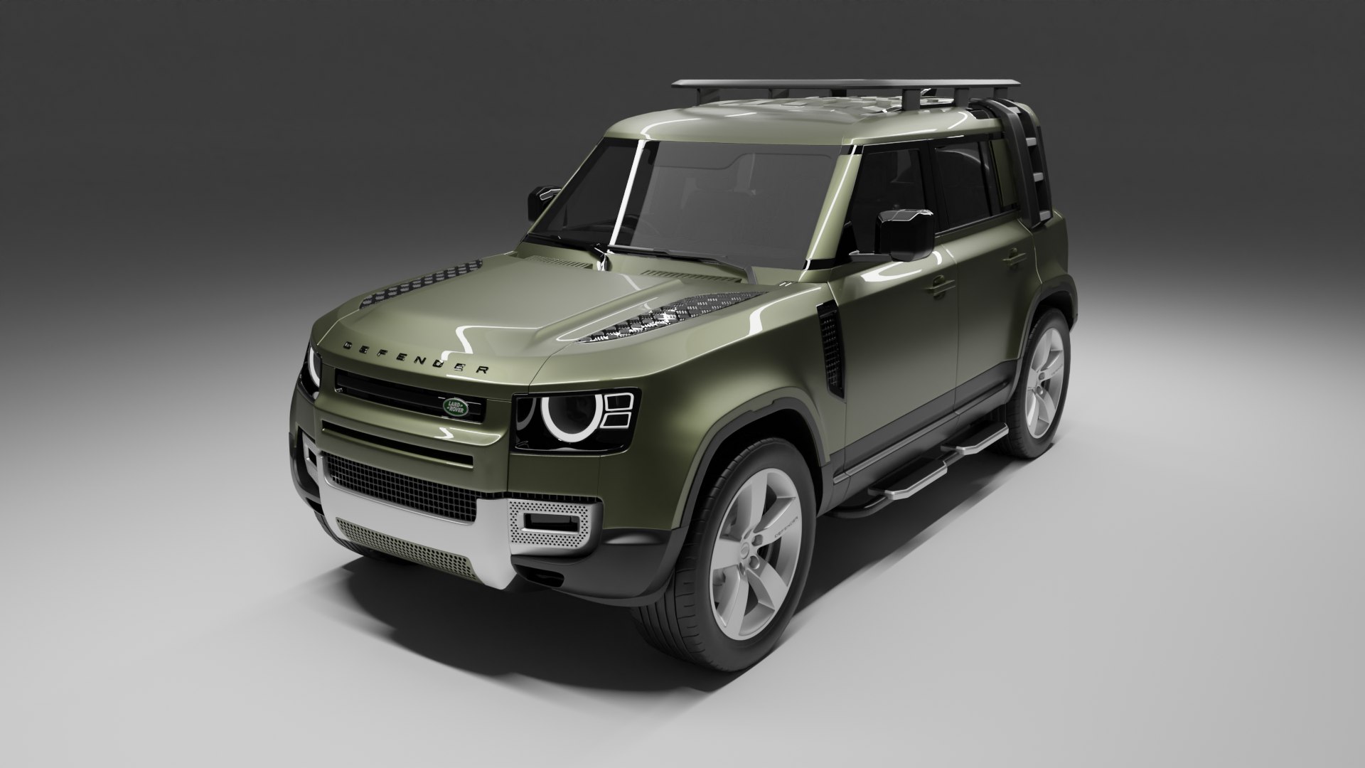 LAND ROVER DEFENDER 110 WOOLSTONE GREEN 3D Model - TurboSquid 2495498