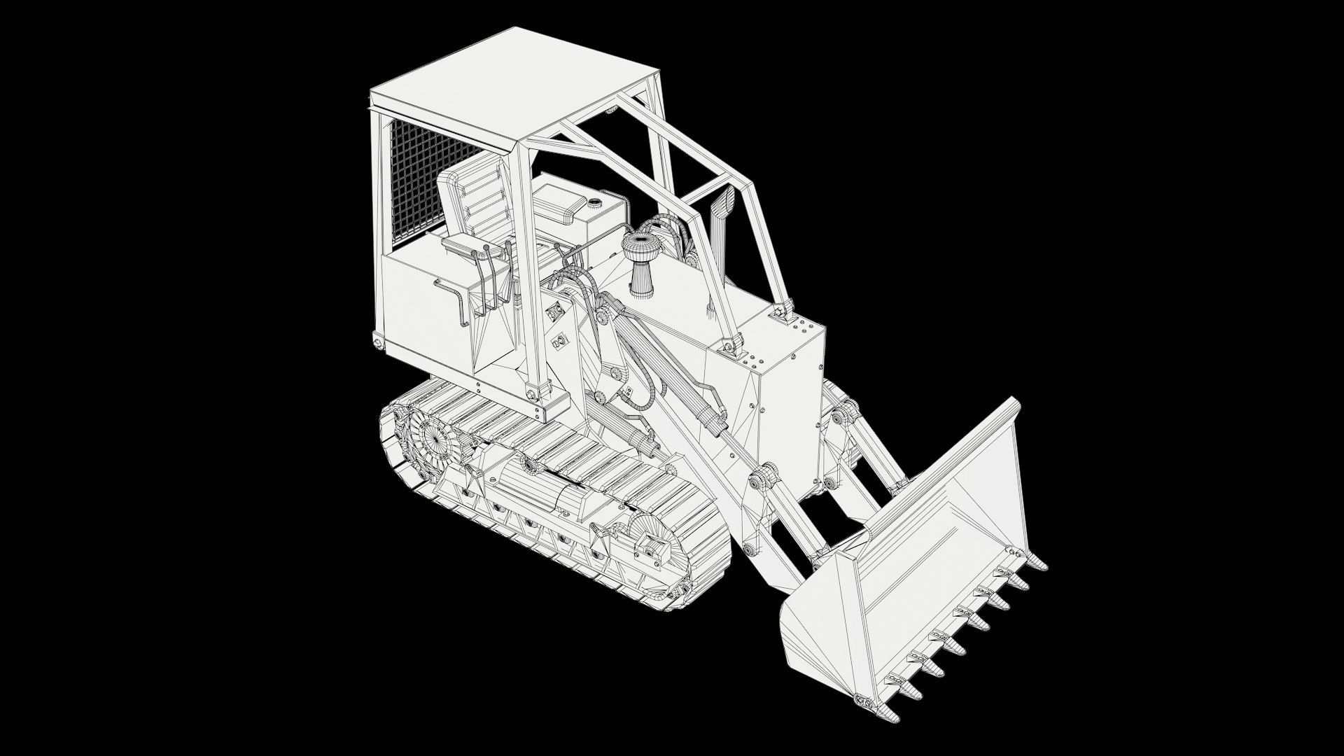 3D Case 855D Crawler Loader - TurboSquid 2416548