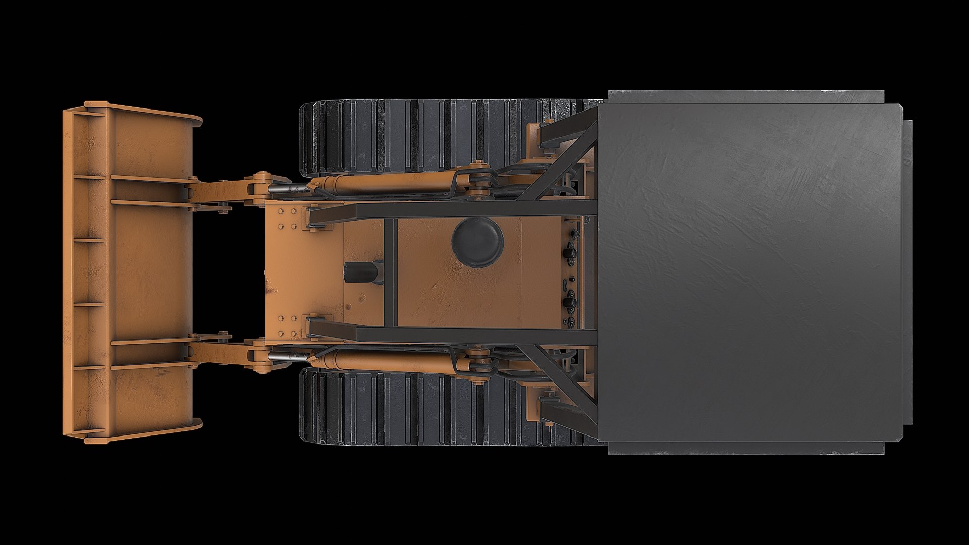 3D Case 855D Crawler Loader - TurboSquid 2416548
