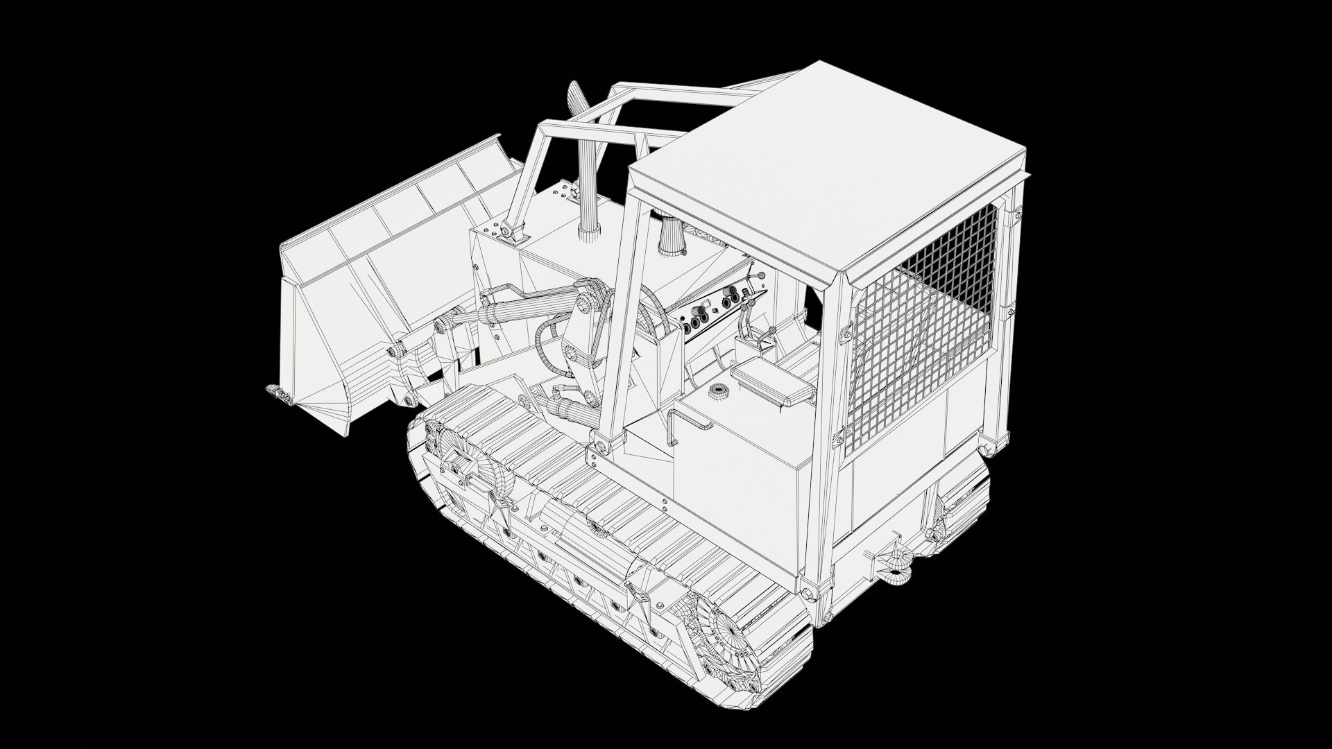 3D Case 855D Crawler Loader - TurboSquid 2416548