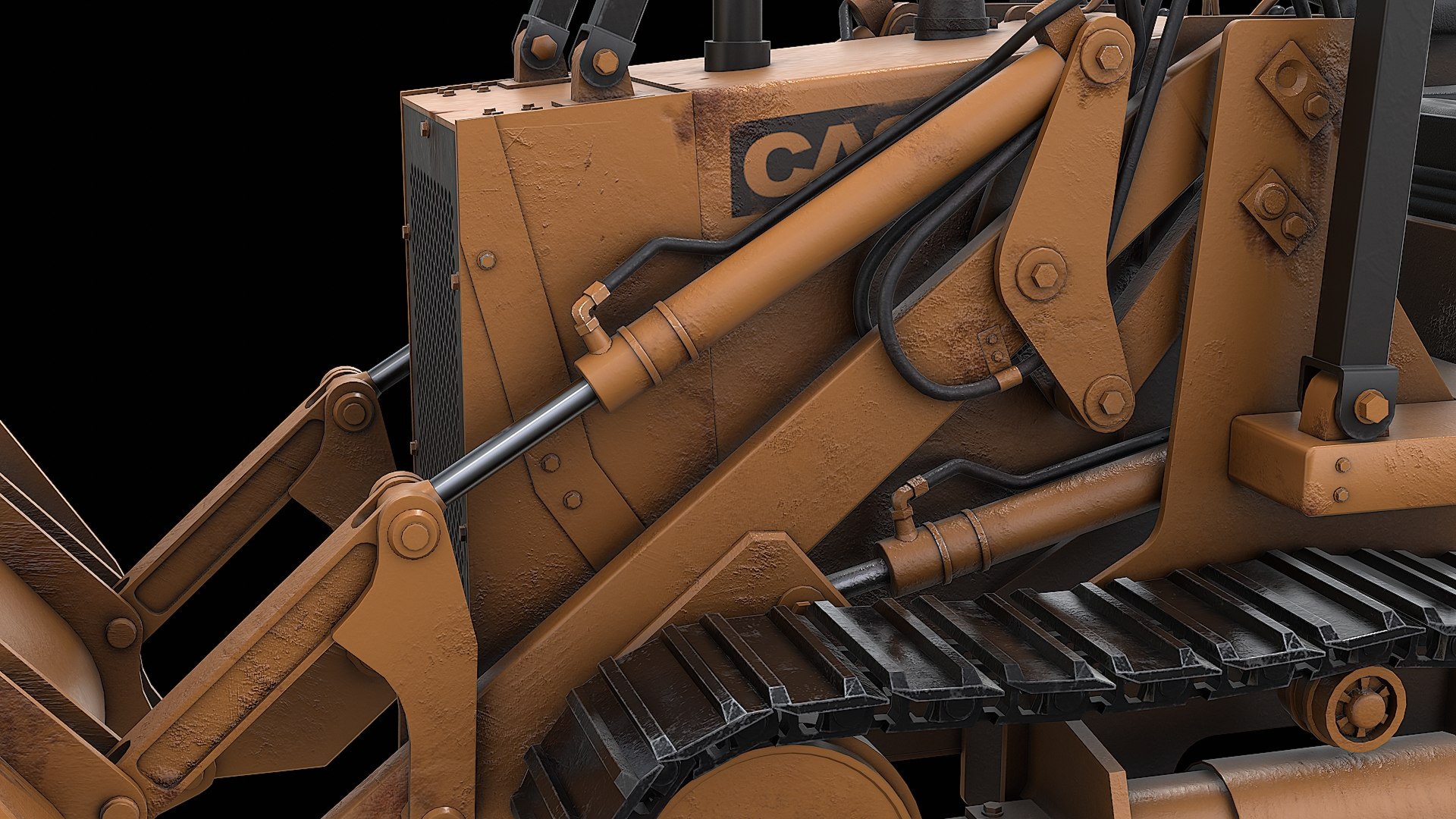 3D Case 855D Crawler Loader - TurboSquid 2416548