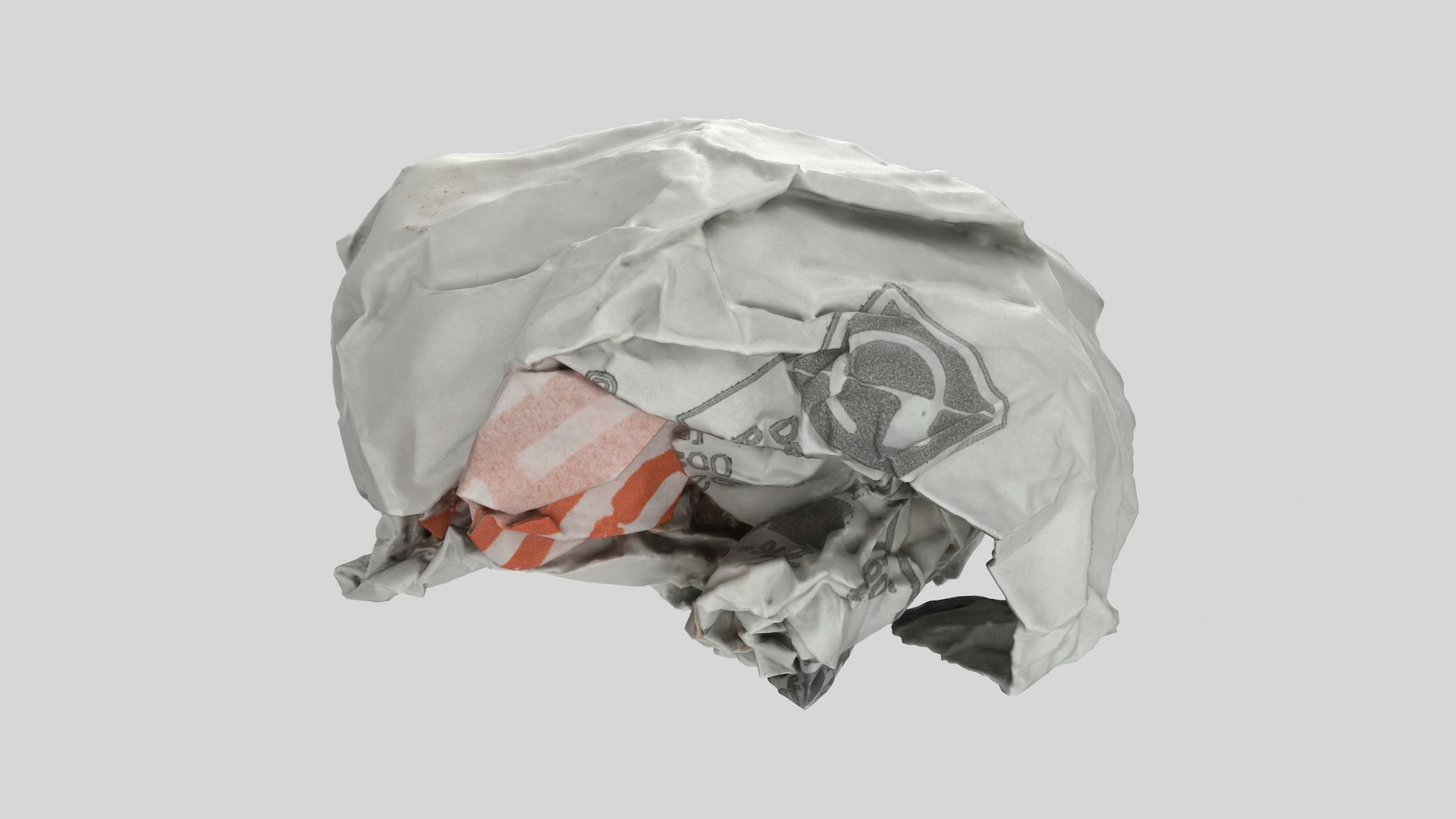 3D Fast Food Trash Paper 02 - TurboSquid 1961350