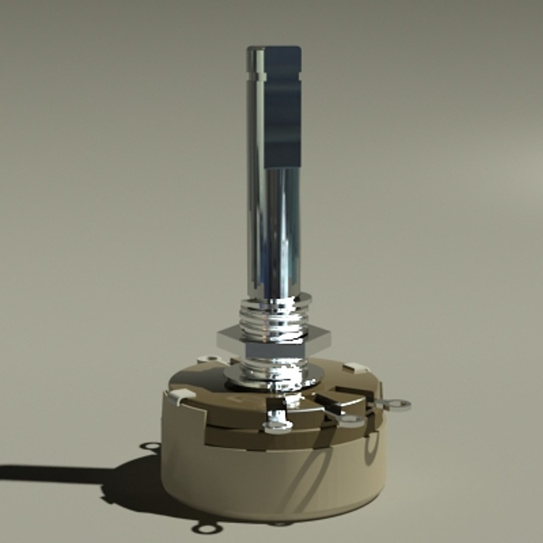 Potentiometer Variable Resistor 3d Model